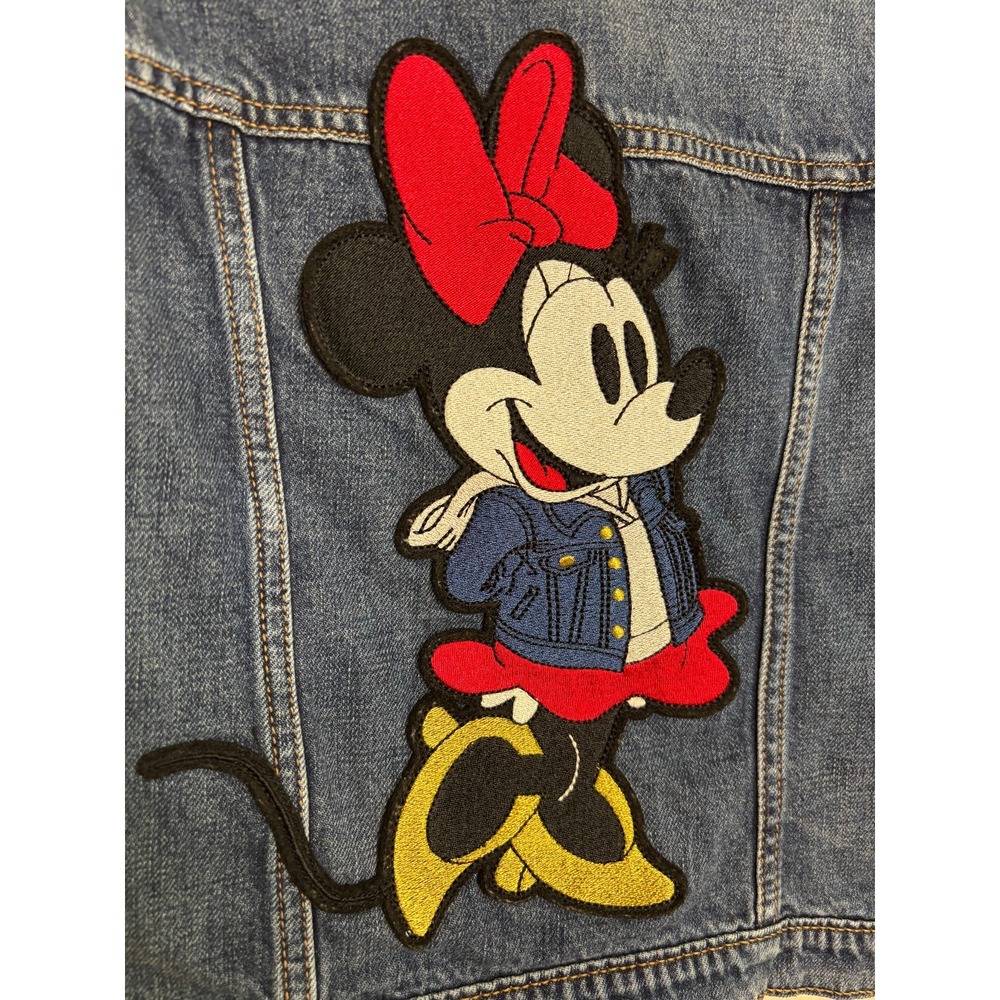 Baby Gap Minnie Mouse 5T 5 Years Patch Denim Jean Jacket Embroidered Disney - Picture 3 of 9